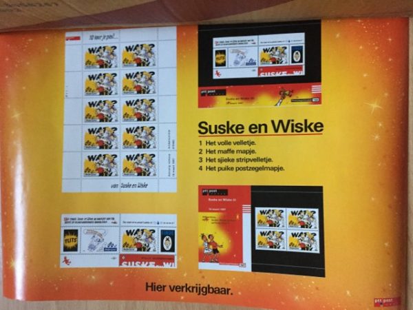 Poster S&W op postzegels PTT