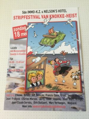 Folder Stripfestival van Knokke-Heist 18 mei