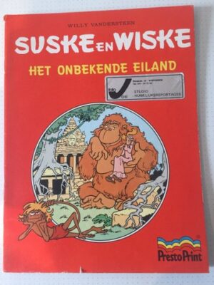 Het onbekende eiland Presto print met sticker