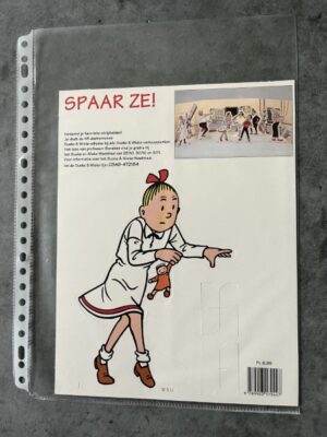 Spaar ze! Wiske figuur in karton