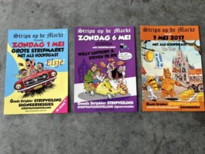 Folder set a 3 Gouda strips op de markt